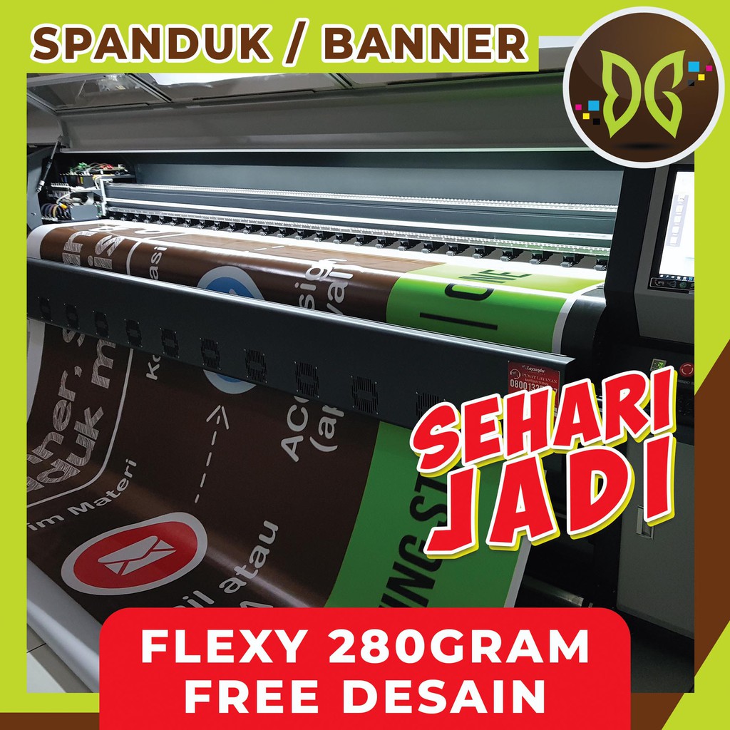 Jual Cetak Spanduk Flexy 280 Gram High Ressolution / Print Spanduk ...