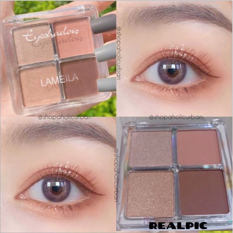 &lt;o.x&gt; lameila eyeshadow isi 4 best seller - palette eyeshadow lameila