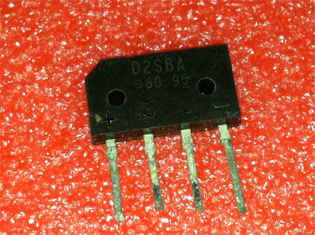 1pcs/lot D2SBA60 D2SB60 D2SBA 2A 600V ZIP-4 In Stock