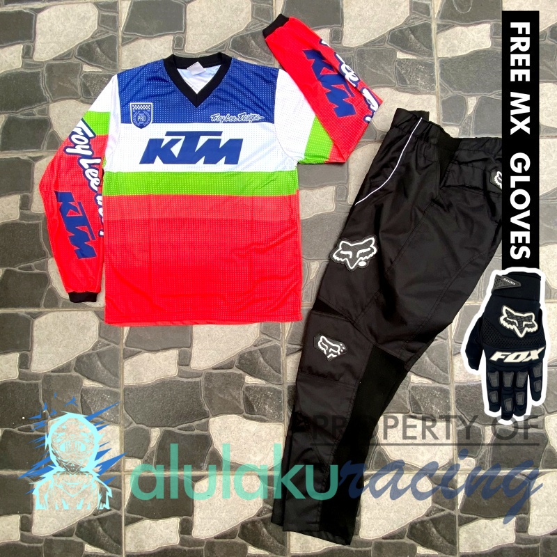 Jersey &amp; Celana MX Trail Motocross - Paket Bundling KTCT0101-F41