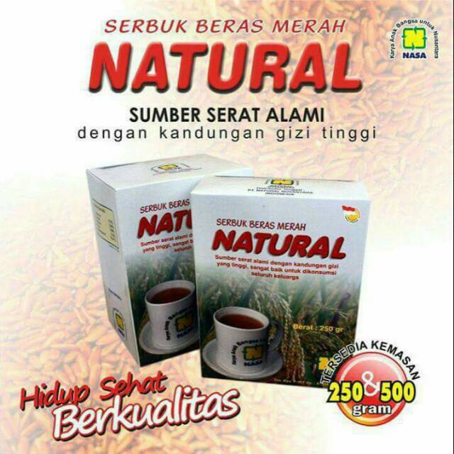 

SBMN serbuk beras merah Natural 250gr