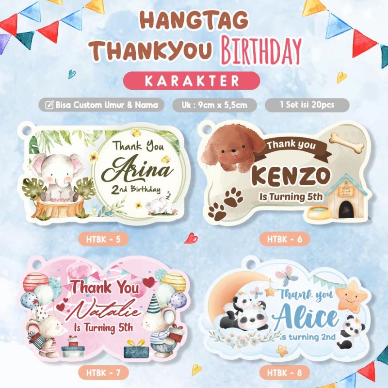 

Thank you Birthday Tag