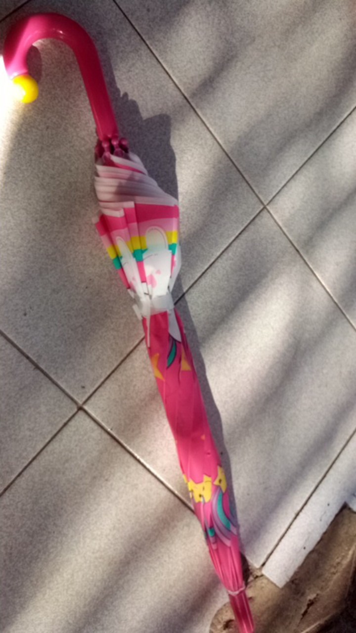 Payung Anak/ Payung Tongkat/ Payung Motif Unicorn Doff