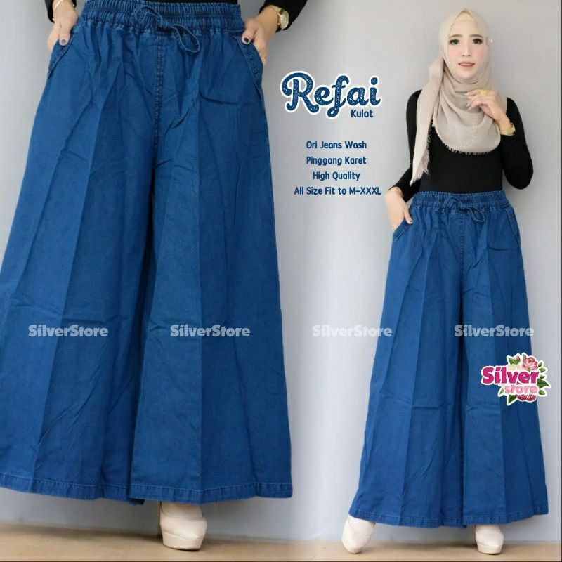 Kulot/Celana Rok/Rok celana/Jeans Kulot/Kulot panjang