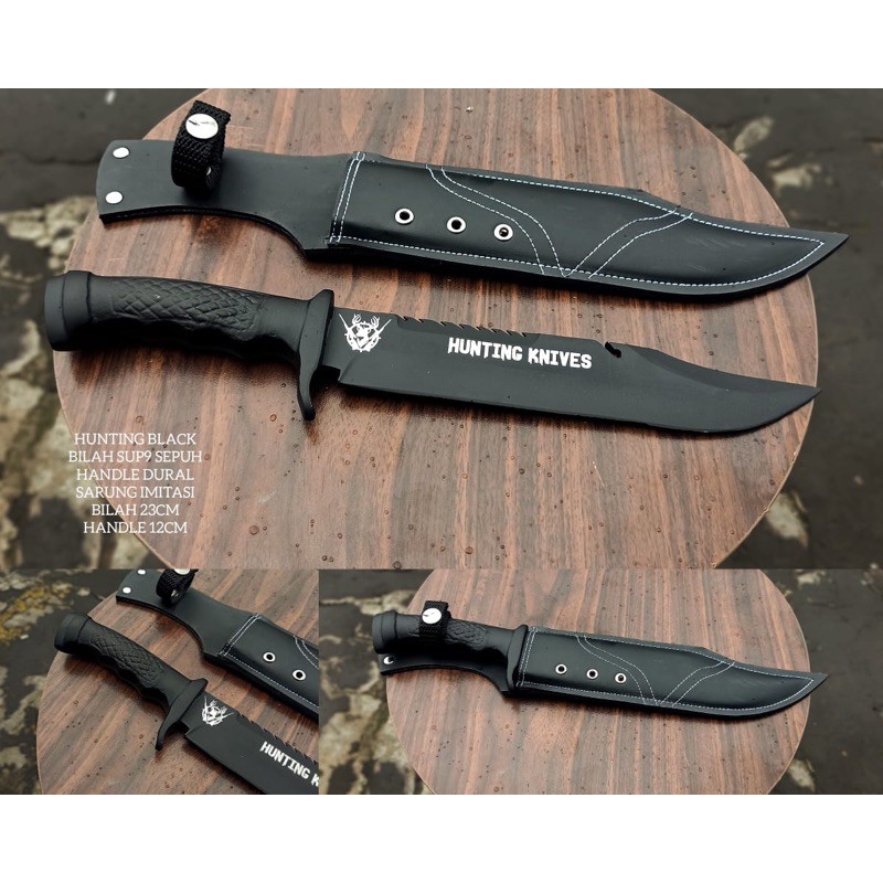 Pisau Hunting Knives black