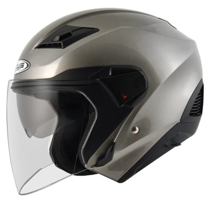 ZEUS 611 DARK SILVER | HELM ZEUS HALF FACE