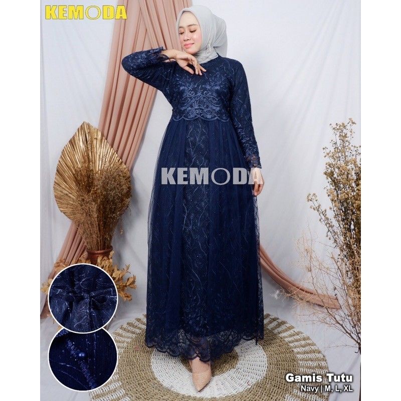 REALPICT GAMIS TILLE 3D LONG DRESS/KEBAYA PESTA/GAMIS PESTA