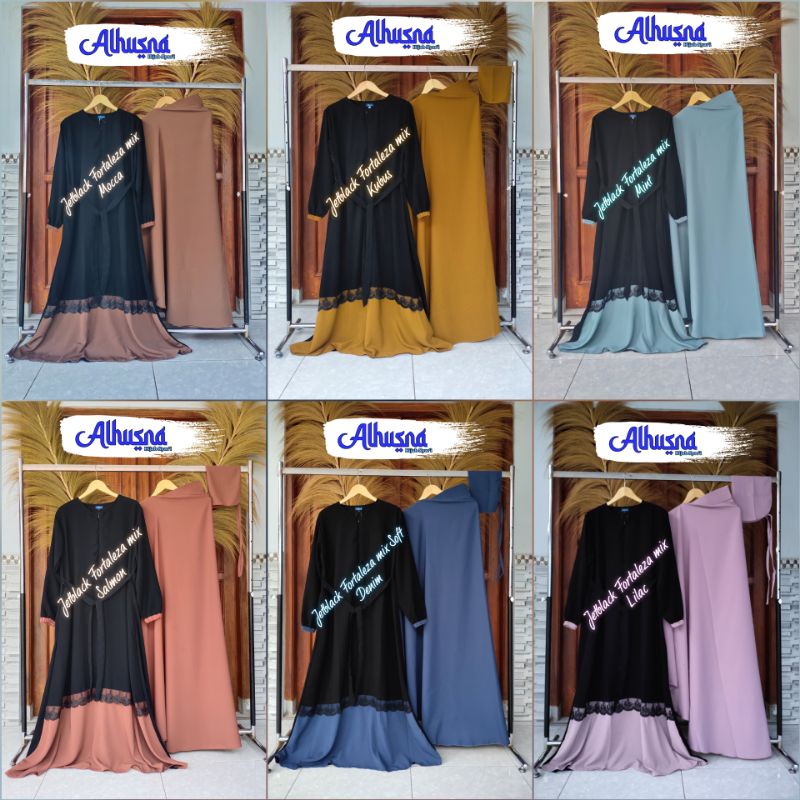 set gamis jetblack fortaleza