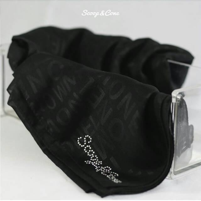 Scoop & cone monel embossed black