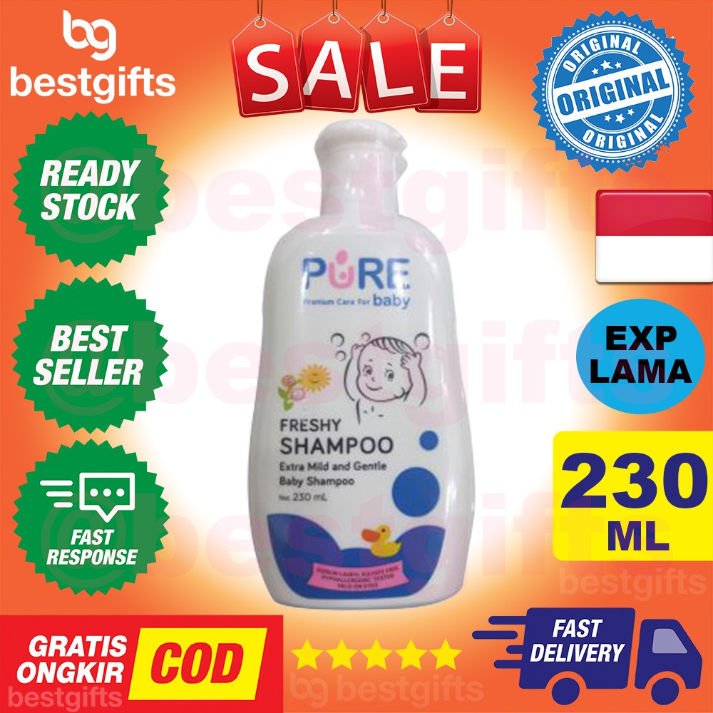 PURE BABY KIDS PUREBABY PUREKIDS SHAMPOO FRESHY 230ML SHAMPO RAMBUT HAIR SABUN MANDI BAYI ANAK