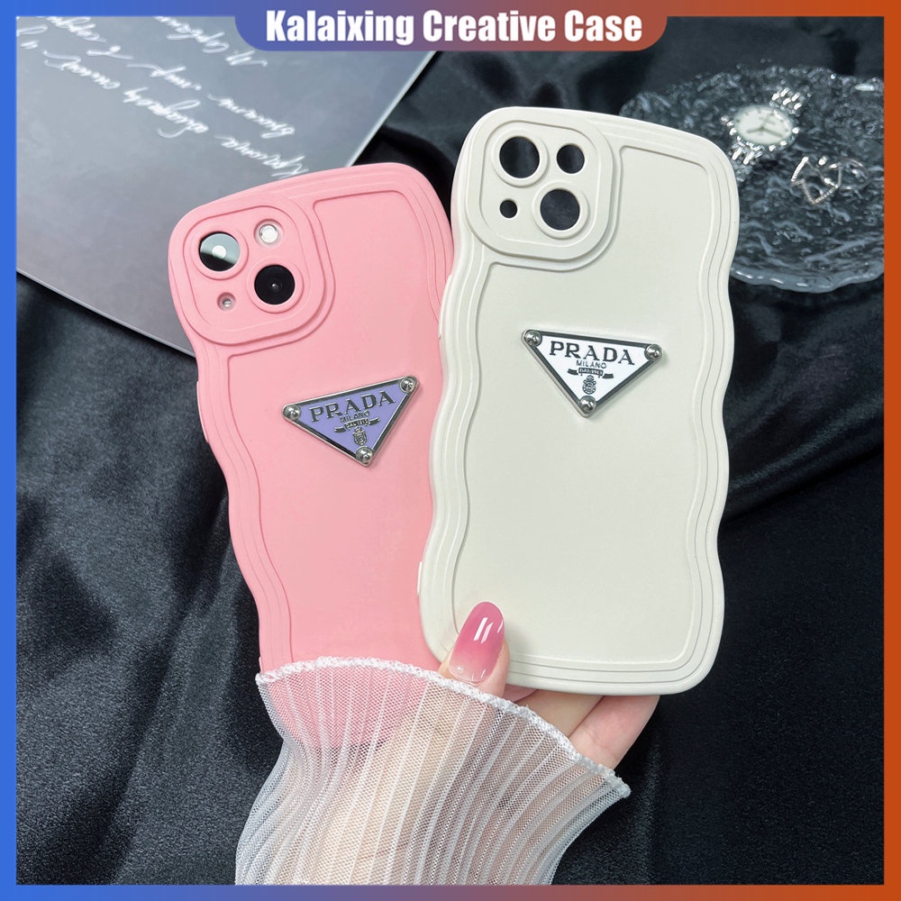 Soft Case Desain Prada 3D Untuk iPhone 14 Pro Max 14 Plus 13 12 11 Pro Max