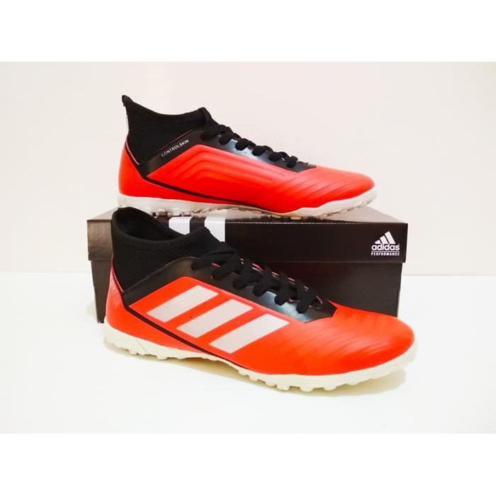 Olahraga SEPATU FUTSAL Adidas PREDATOR BOOTS TF New Grade Ori (Orange White)