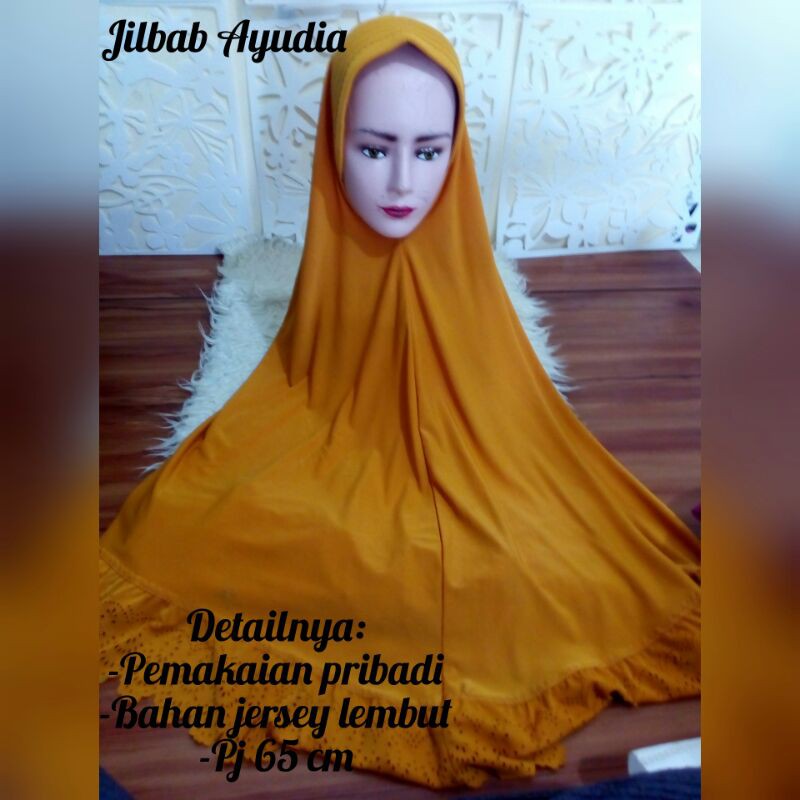 Preloved Jilbab ayudia/Jilbab jersey jumbo