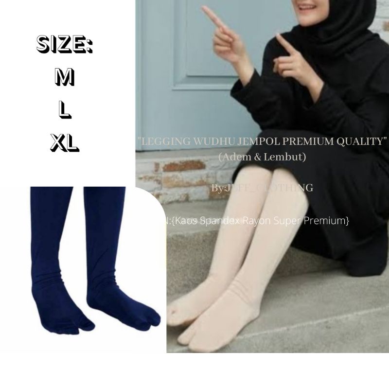 Legging Wudhu Jempol | Leging Wudhu | Lejing Wudhu | Leging Jempol | Legging Jempol | Lejing Jempol