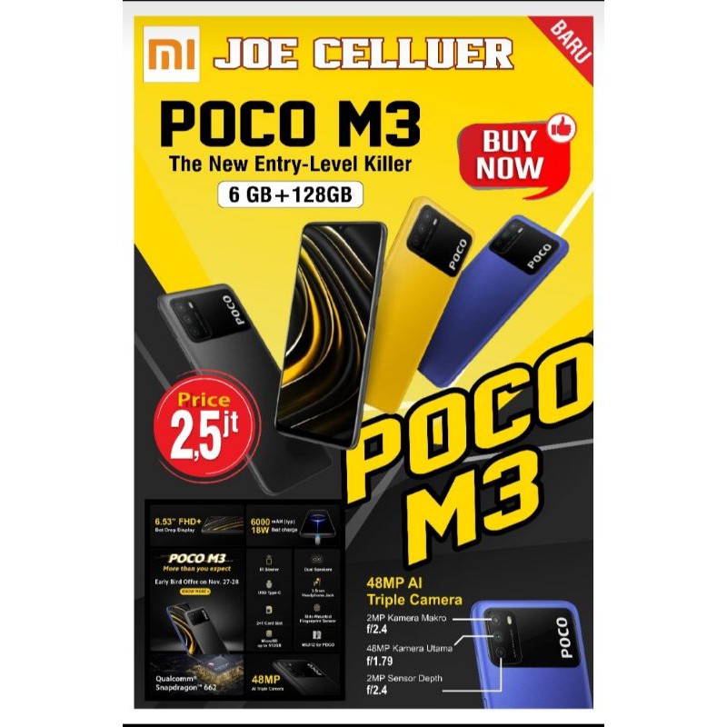 Ready stock Poco M3 Xiaomi ram 6/126