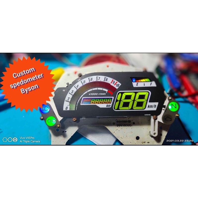 paket stiker lcd byson stiker lcd speedometer yamaha byson + polarizer