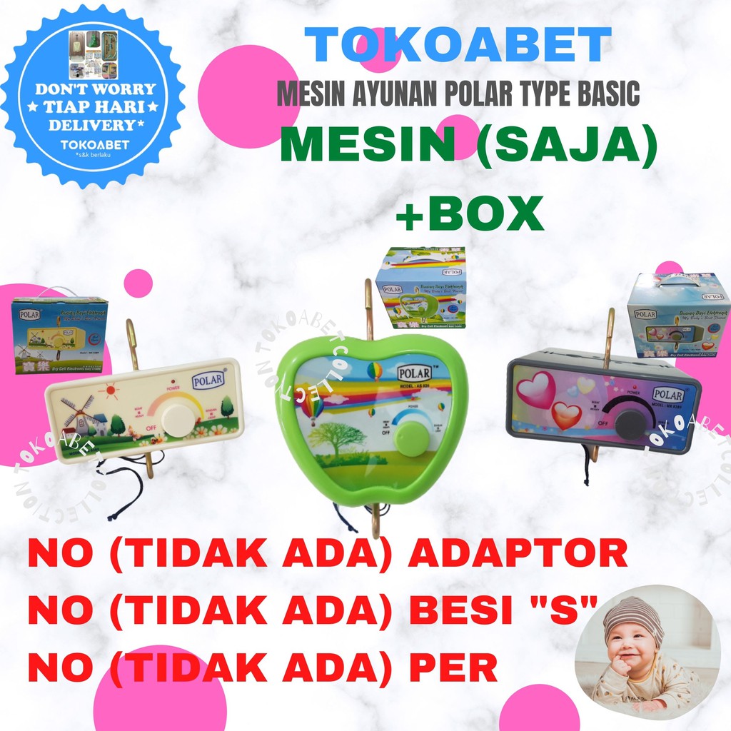 Mesin Ayunan Elektrik Otomatis Merk POLAR Type BASIC (Mesin Saja) #tokoabet