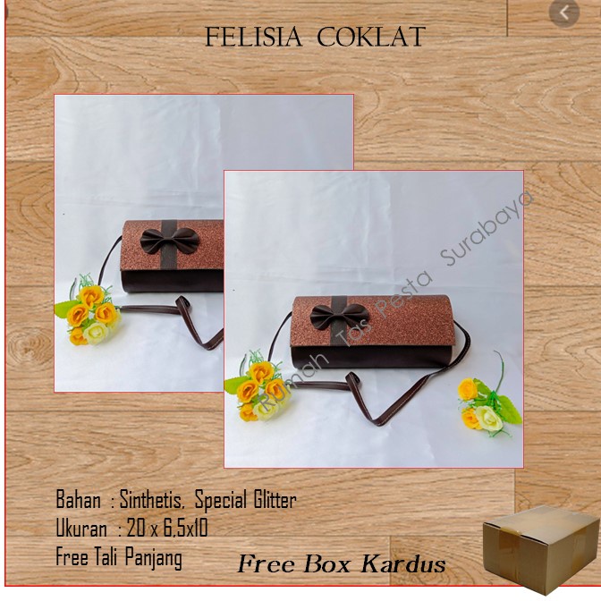 Tas Selempang,Tas Termurah,Tas Bagus,FELISIA  PITA SAMPING  COKLAT