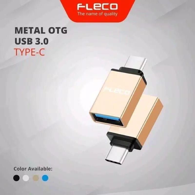 USB OTG FLECO Type-C Glance RA-OTG Fleco Tipe C Metal