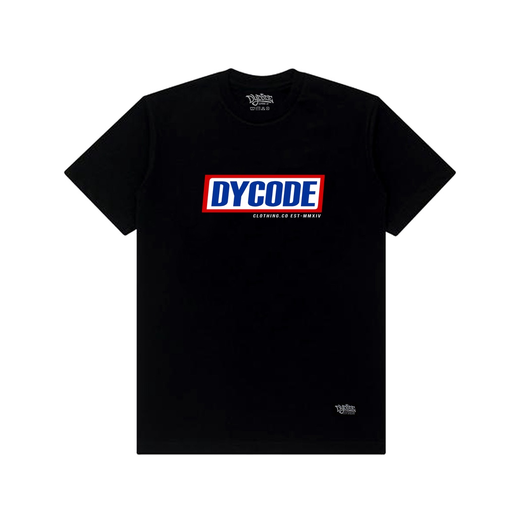 Kaos T Shirt Pria Wanita Casual Dycode Snickers Black Navy Original Distro