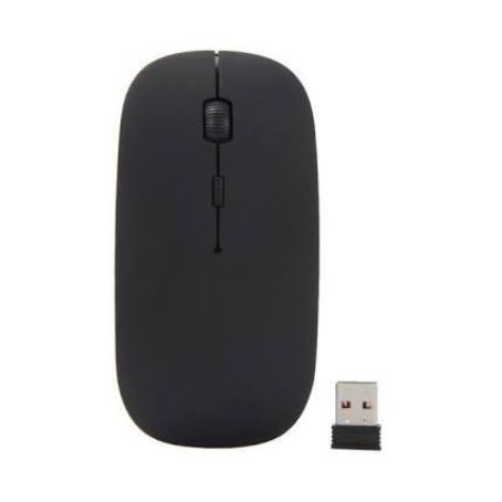 mouse wireless 2.4ghz usb 2.0 1200dpi optical silent slim rechargeable on off for pc laptop mac