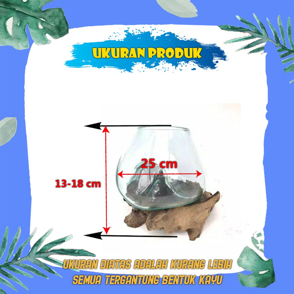 AQUARIUM CUPANG | AQUARIUM KAYU | AQUARIUM KECIL MINI BULAT UNIK | AQUARIUM IKAN HIAS KACA AKRILIK 2