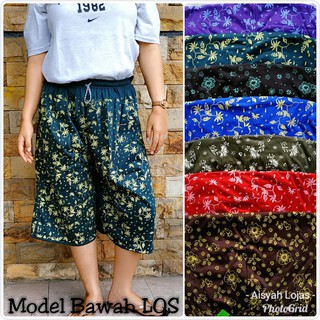Celana Kolor Super Jumbo Wanita Misty Santai Motif Bunga Model Losban