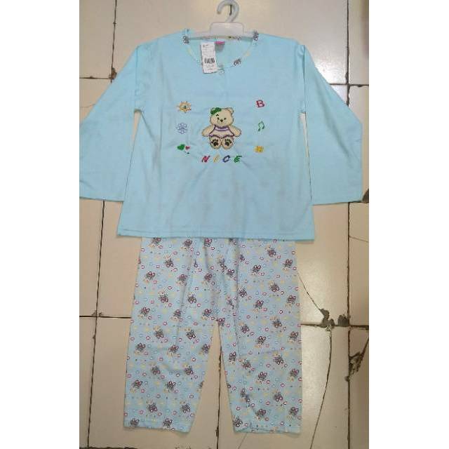 Setelan baju tidur anak umur 8 - 9 tahun