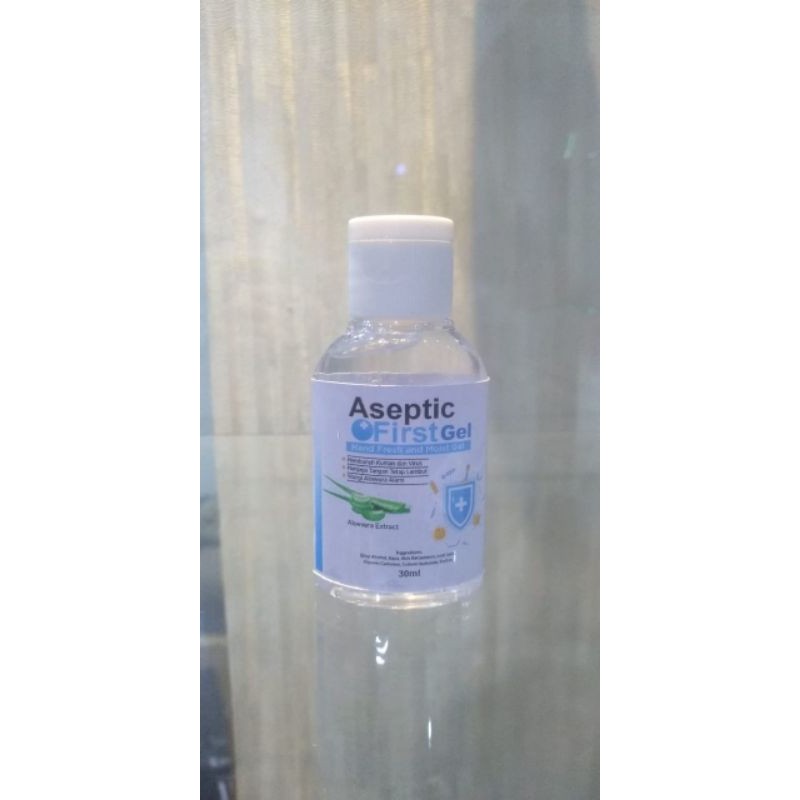 [ASEPTIC FIRST GEL 30ML] aseptic first gel handsanitizer ORIGINAL isi 30ml