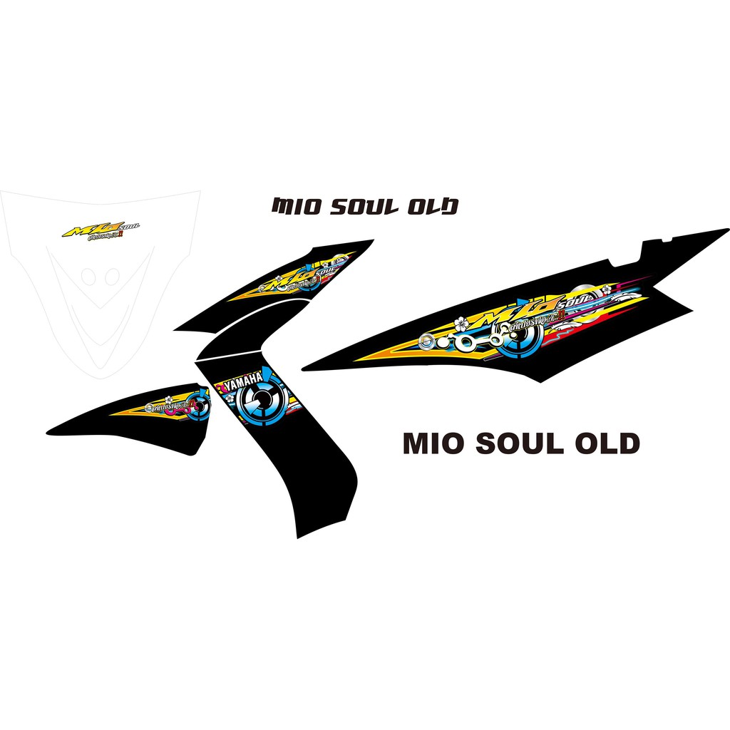STICKER THAILOOK STRIPING MIO OLD SOUL STICKER VARIASI MIO SOUL