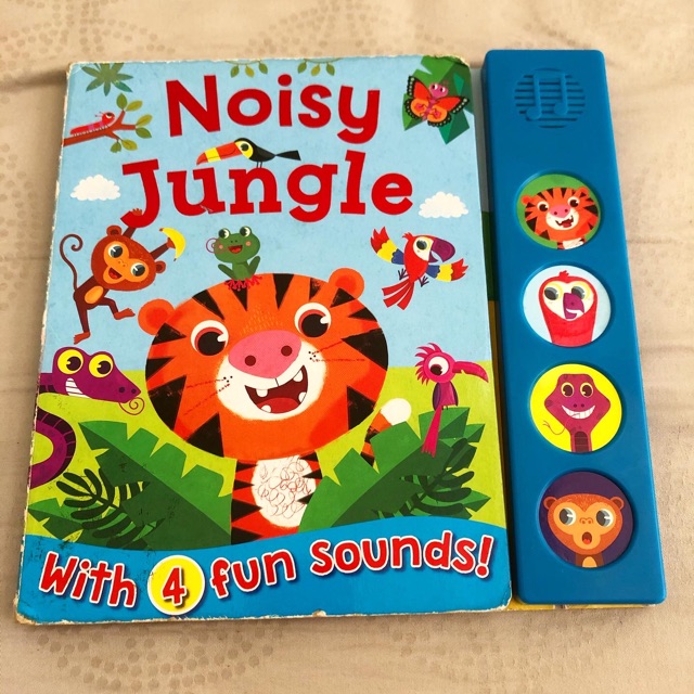 Preloved Noisy Jungle BBW Sound Book (No Sound)/ Buku Suara Anak