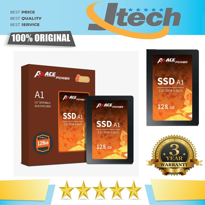 SSD ACE POWER 128GB - SATA 2.5&quot; - Garansi 3 Tahun