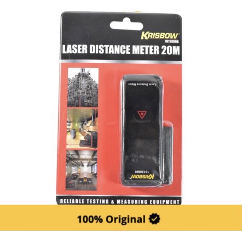 Meteran laser digital krisbow / laser distance meter 20M krisbow