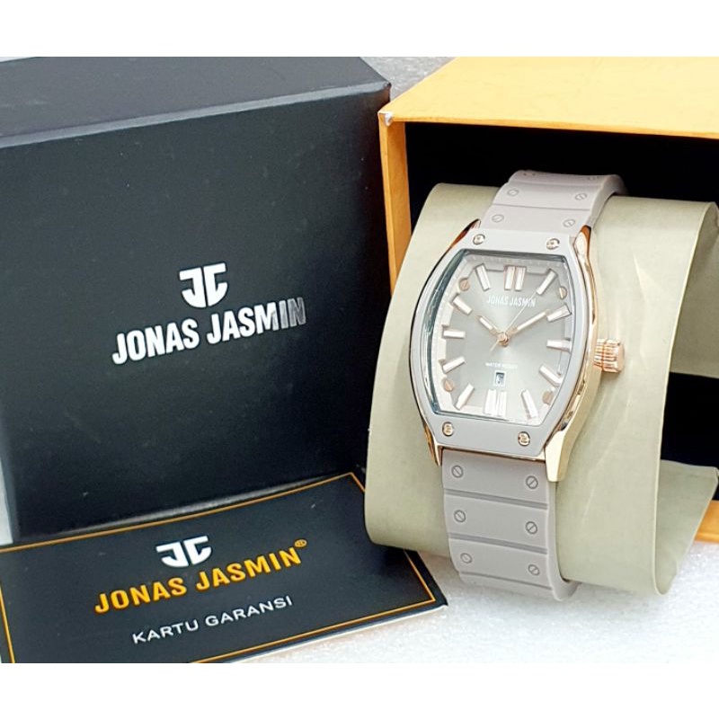 JAM TANGAN JJ WANITA RUBBER TERLARIS KASUAL COD JONAS JASMIN ORIGINAL TERMURAH