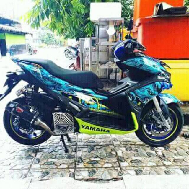 Striping Stiker Decal Variasi Motor Yamaha Aerox 155 Shopee