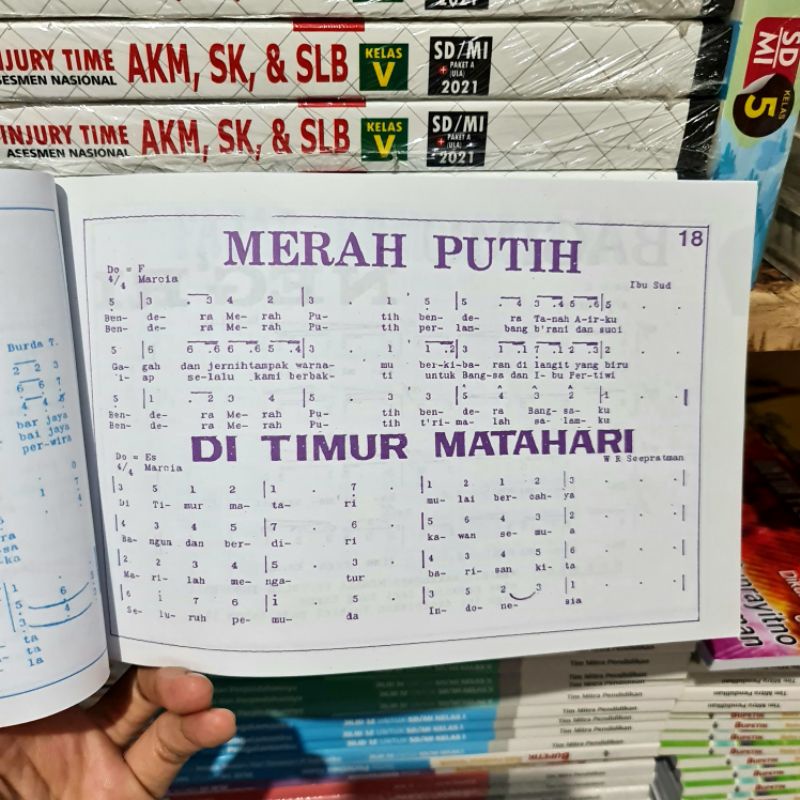 BEST SELLER !!! Buku LAGU-LAGU WAJIB Untuk Sekolah Dasar dan Lanjutan