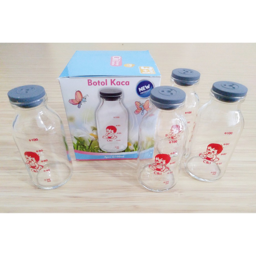 BOTOL KACA MURAH CIKI STORAGE BOTTLE / BOTOL KACA ASI CHIKI BOTOL PENYIMPAN ASI A1B2C3