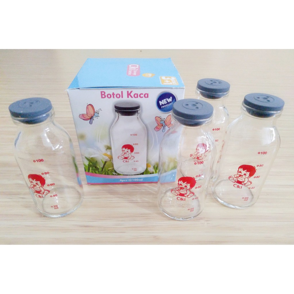 BOTOL KACA MURAH CIKI STORAGE BOTTLE / BOTOL KACA ASI CHIKI BOTOL PENYIMPAN ASI A1B2C3