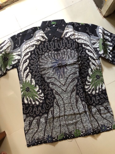 Dirgantara Panjang Kemeja Batik Pria Full Furing Bahan Katun Sragenan