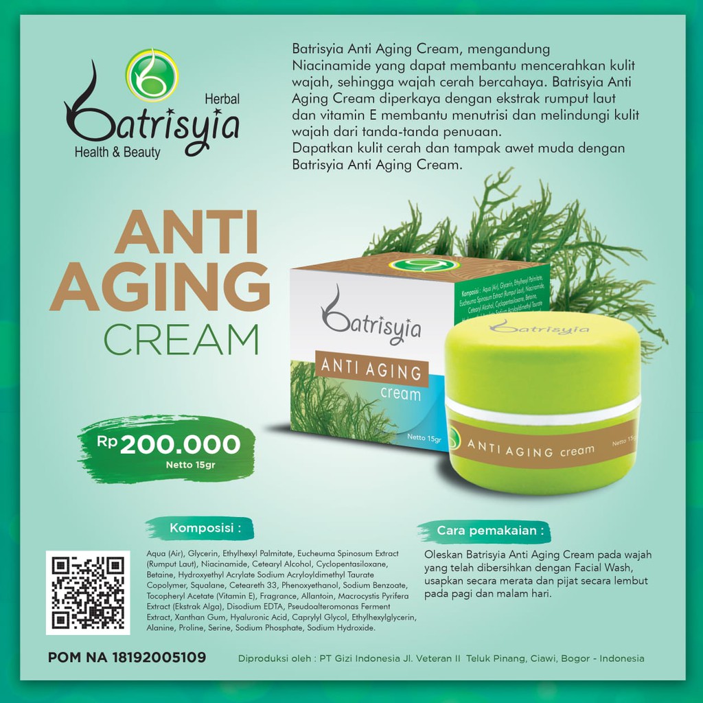 Batrisyia Herbal Anti Aging Cream