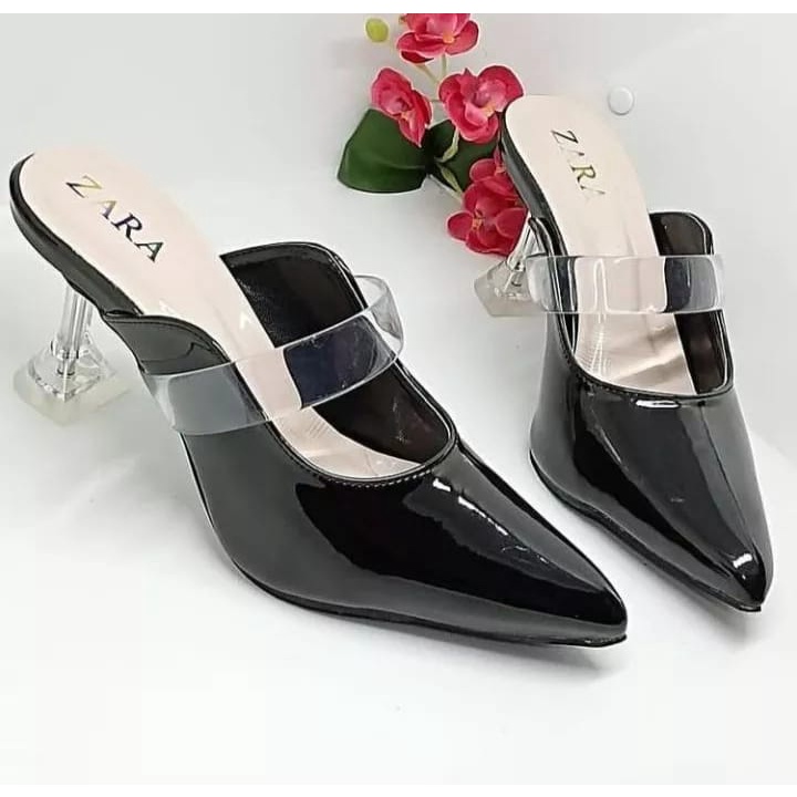 SANDAL HEELS KACA BAPAU KRUCUT JELY TERBARU TERLARIS/HAK BAPAU/HAK KERUCUT/HAK KACA/HAK TAHU/IMPORT/