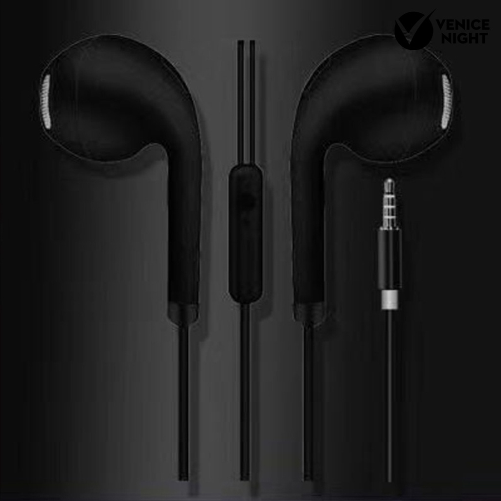 (VNEP) (Berkabel) U19 Macaron Headset Earphone Musik Stereo Universal 1.2m Dengan Mic