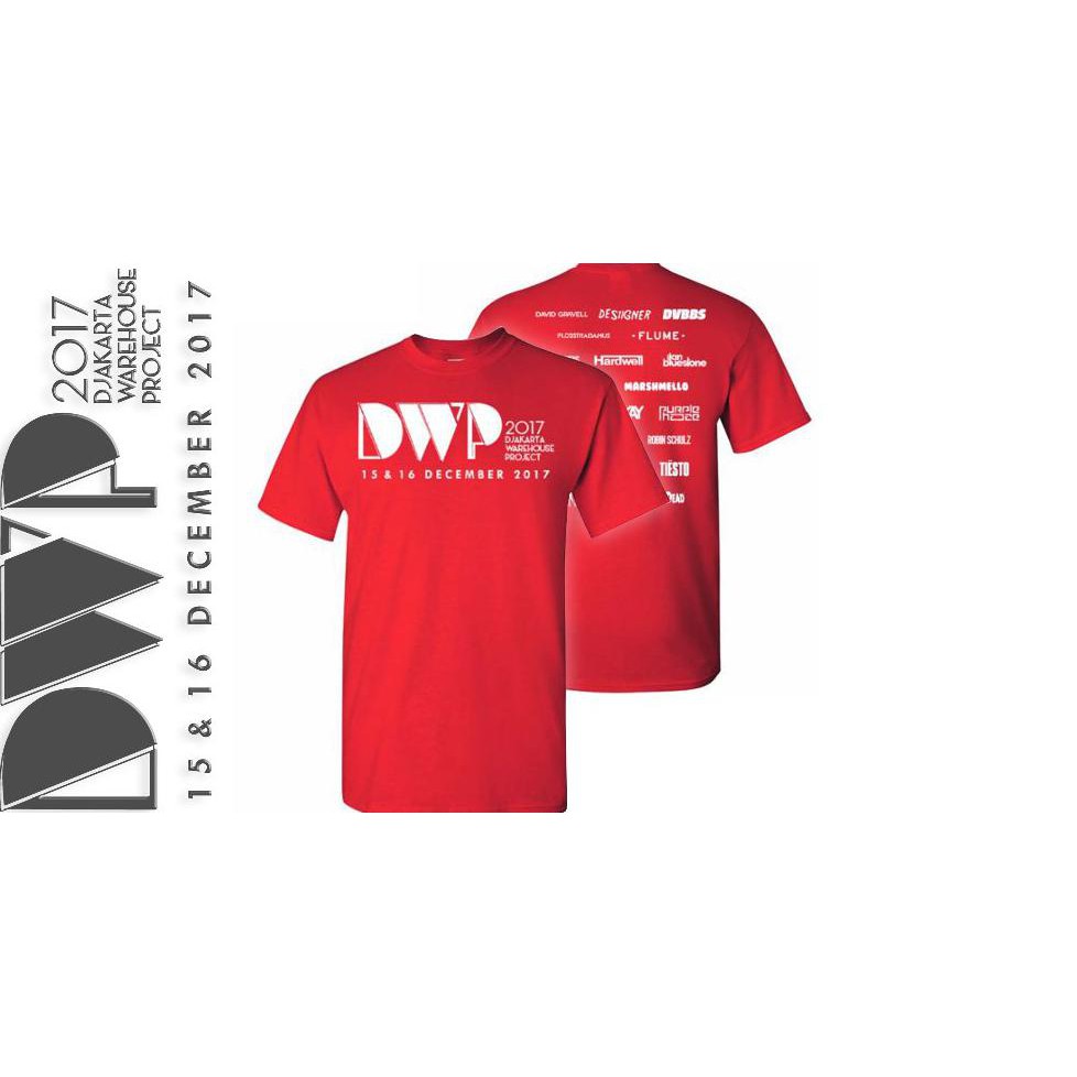 Kaos Baju Distro Dwp 2017 Merah Distro Djakarta Warehouse Project Dj Edm Rave Party Uliandrashop