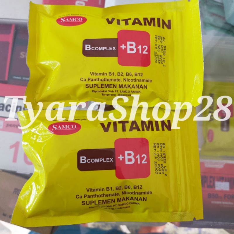 Vitamin ayam B complex b12 isi100 tablet