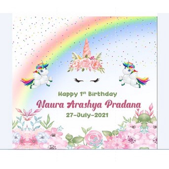 Terlaris Tas ultah Mika Keren UK 25x14x20 (PxLxT)-UNICORN