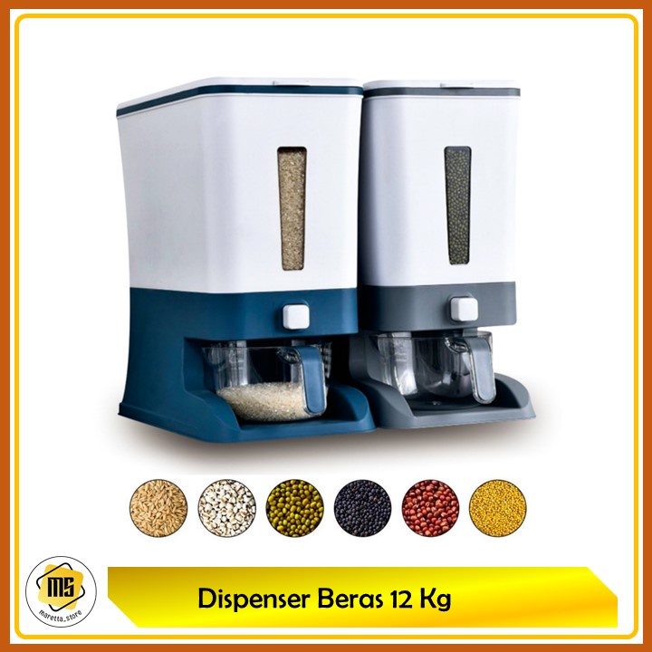 Dispenser Beras 12 Kg Rice Box Tempat Penyimpanan Beras