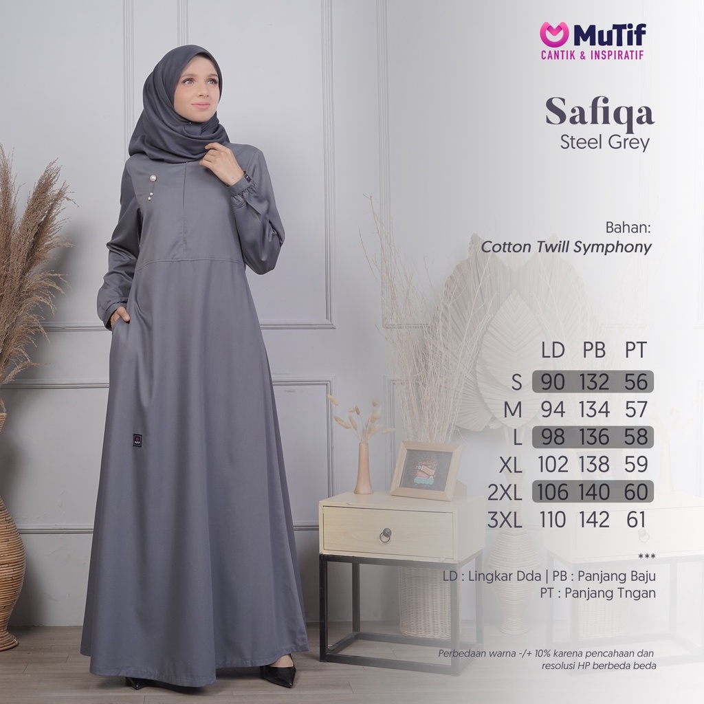 MUTIF SAFIQA STEEL GREY