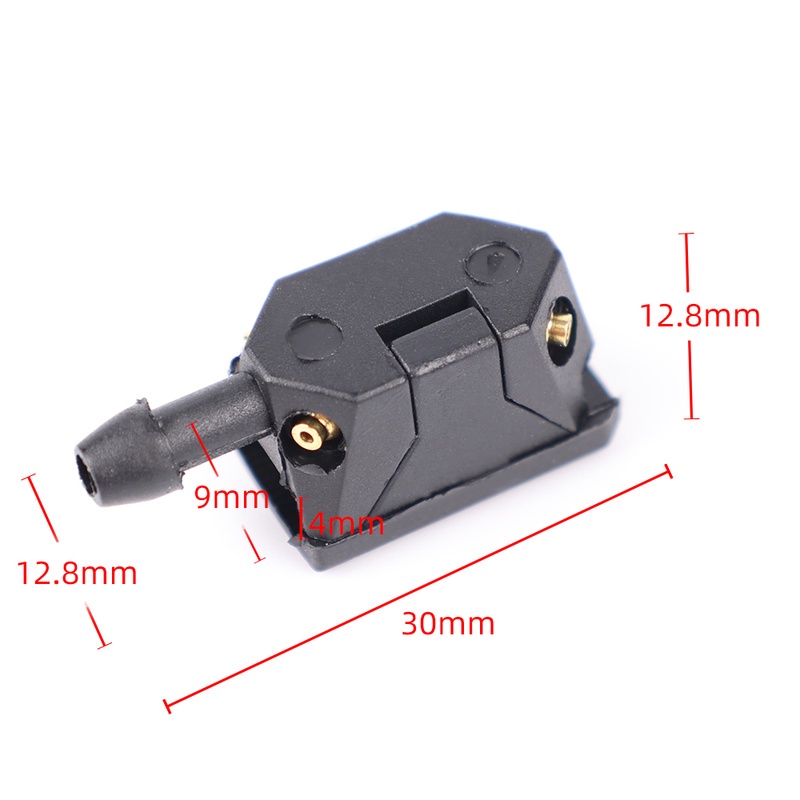 2pcs Nozzle Wiper Kaca Depan Mobil Universal 8mm 9mm / 4 Arah