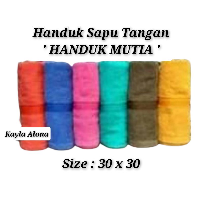 Handuk SAPU TANGAN Handuk MUTIA 30X30