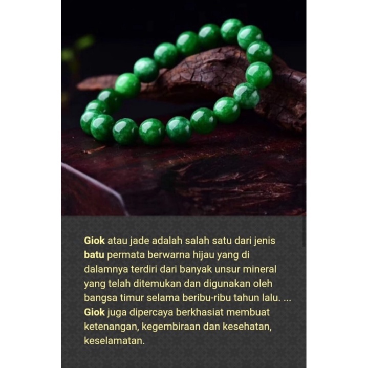 TERLARIS ..GELANG GIOK NATURAL TAIWAN ASLI